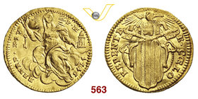 BENEDETTO XIV (1740-1758) Mezzo Zecchino 1743, Roma. Munt. 26a Au g 1,70 q.SPL