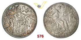 CLEMENTE XIII (1758-1769) Giulio 1760 A. III, Roma. Munt. 21 Ag g 2,67 q.FDC/SPL