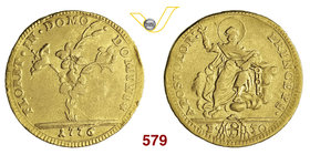 PIO VI (1775-1799) Doppia 1776, Roma. Munt. 2 Au g 5,25 MB