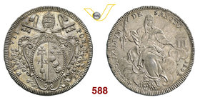 PIO VII (1800-1823) Scudo 1802 A. III, Roma. Pag. 60 Ag g 26,48 • Bella patina SPL