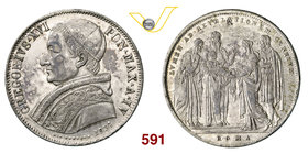 GREGORIO XVI (1831-1846) Scudo 1834 IV, Roma. Pag. 200 Ag g 26,35 • Colpetti BB÷SPL