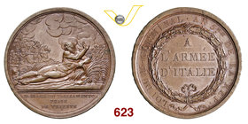 NAPOLEONE I Console (1795-1804) Med. 1797 per il passaggio del Tagliamento e Presa di Trieste. Hessling 788 Julius 545 Ae mm 43 SPL÷FDC
