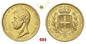 CARLO ALBERTO (1831-1849) 100 Lire 1834 Torino. Au g 32,20 • Colpetti al bordo BB