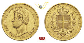 CARLO ALBERTO (1831-1849) 20 Lire 1834 Torino. MIR 1045i Pag. 180 Au g 6,42 MB/BB