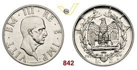 VITTORIO EMANUELE III (1900-1946) 2 Lire 1937 XV Roma “impero”. Pag. 755 Ni g 10,02 Rarissima FDC
