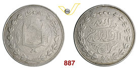 AFGHANISTAN 5 Rupie AH 1322 (1904) Kr. 843 Ag g 45,70 MB/BB