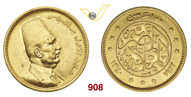 EGITTO FUAD I (1922-1936) 100 Qirsh 1922. Fb. 27 Au g 8,48 SPL/FDC