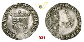 FRANCIA - Lorena ANTONIO II IL BUONO (1508-1544) Placca o Doppio Grosso, Nancy. D/ Stemma coronato R/ Nuvola dalla quale fuoriesce un braccio armato d...