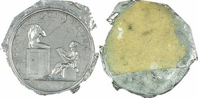 Deutschland
 Preismedaillen in Zinn 1820 Abschlag Revers, Kunstschule Augsburg. 11,4g. 38,1mm, Fost. 150 stgl