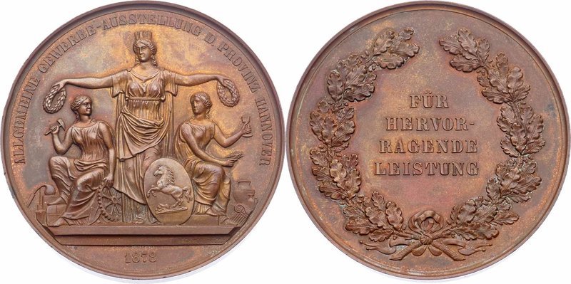 Deutschland
 Bronzemedaille 1878 Allgemeine Gewerbe - Ausstellung der Provinz H...