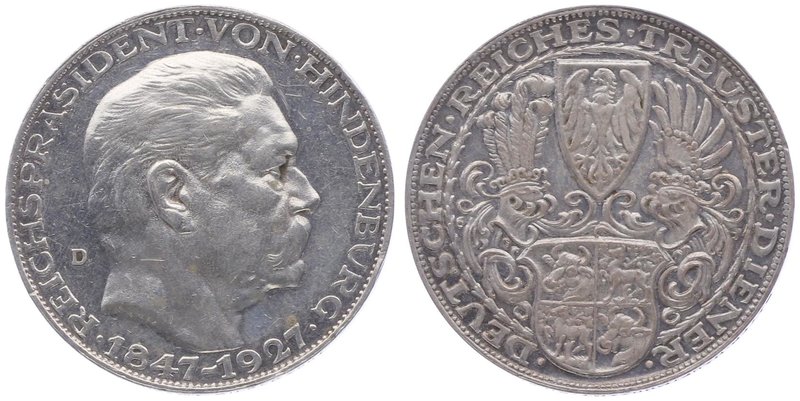 Deutschland
 Ag - Medaille 1927 auf seinen 80. Geburtstag, von K. Goetz, Dm 36,...