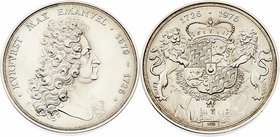 Deutschland
 Silbermedaille 1976 auf Kurfürst Max Eman. zum 250ten Todestag, 1679-1726, 1000 Ag, Dm 42 mm. München. 40,04g. Mont.- stgl