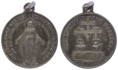 Deutschland
 Ag - Medaille ohne Jahr Verein der Kinder Mariens, O Maria, ohne Sünde empfangen bitte für uns. , ohne Sig., mit Original Öse, Dm 25 mm....
