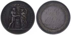 Frankreich Ludwig XV. 1715 - 1774
 Ehemedaille ( Ag ) 1820 auf die Hochzeit 08.04. 1820, von De Puymaurin, Dm 33 mm. Paris. 15,12g vz/stgl