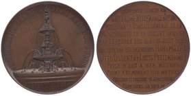 Frankreich
 Br - Medaille 1887 von Durussel, Dm 47 mm. 51,37g stgl