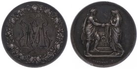 Frankreich
 Ehemedaille ( Ag ) 1888 Hochzeits-Medaille von der berühmten französischen Stecher, Bildhauer und Medailleur Fleury Montagny. Montangy wu...