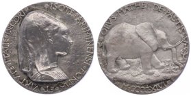 Italien Rimini
Sigismundus Pandolfus Malatesta 1432 - 1468 Ag - Medaille 1446 / 19 Jh. Silbergußmedaille der Medaille von 1446, Werkstatt Matteo de' ...