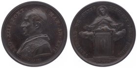 Italien Vatikan
Leo XIII. 1878 - 1903 Br. - Medaille AN XXII ( 1900) im Av. Brustbild, Rv. Jesus über Altar schwebend, von Francesco Bianchi, Dm 31 m...