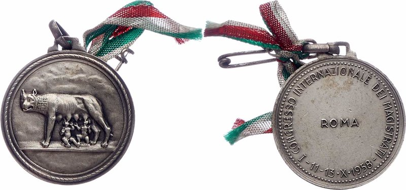 Italien nach 1945
 Anstecker / Orden 1958 auf den 1. Internationalen Kongress d...
