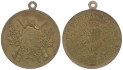 Schweiz Genf
 Schützenmedaille - Br. 1887 Schützenmedaille, von Lauer, Dm 34 mm. Nürnberg. 18,56g vz