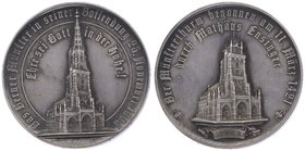 Schweiz Bern
 Ag - Medaille 1893 auf die Vollendung des Berner Münsters, von F. Homberg, Dm 38,5mm. 24,14g. Leu 601 vz/stgl
