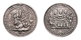 Ferdinand I. 1521 - 1564
 Silbermedaille 1553 Erzgebirge. 20,50g. Hsp. ss/ss+