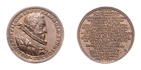 Ferdinand II. 1619 - 1637
 Zinnmedaille 1637 Suiten Medaille, Guss, Dm 31 mm. Wien. 12,68g ss/ss+