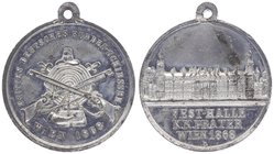 Franz Joseph I. 1848 - 1916
 Zinnmedaille 1868 Schützenmedaille auf das III. Deutsche Bundesschiessen in Wien, Sign. G. ist Gert Steulmann, mit Origi...