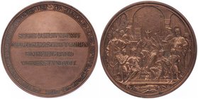 Franz Joseph I. 1848 - 1916
 Br - Medaille 1882 zum 600 Jahre Jubiläum von Österreich, von A. Scharff, Dm 61,5 mm. Wien f.vz