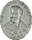 Franz Joseph I. 1848 - 1916
 Zinnmedaille 1874-1899 a.d. 1. österreichisch-ungarischen Geflügelzuchtverein. 12,50g. 38mm vz