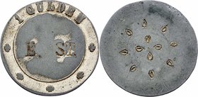Franz Joseph I. 1848 - 1916
 1 Gulden o. J. (um 1880) zur Zahlung im Offizierskasino, teilweise abgelöste Versilberung, Dm 37 mm, sehr selten !. Wien...