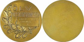 2x Bronzeplakette 1926/1929 a.d. Ö.L.V. Meisterschaft. a. 36,10g. 50mm vz