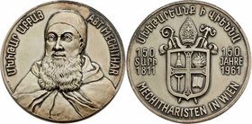 Bronzemedaille 1961 versilbert, 150 Jahre Mechitharisten in Wien. 66,70g. 50,5mm vz/stgl