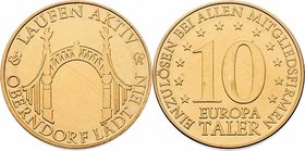10 Europa Taler o.J. Oberndorf + Laufen. 28,40g. 39mm stgl