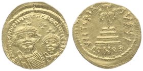 Byzantinische Münzen Heraclius 610 - 641
 Solidus o. J. Konstantinopel. 4,39g. MIB 11 vz/stgl