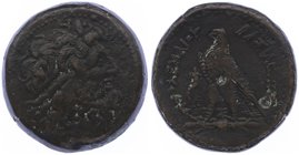 Ptolemaisches Königreich Ptolemaios IV. Philopater 221 - 205 v. Chr.
 Großbronze o.J. 70,39g. BMC 37, SNG Cop. 199 var. ss