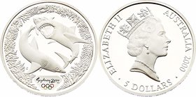 Australien Elisabeth II. 1952 - Heute
 5 Dollar 2000 Canberra. 17,70g. KM 372 PP