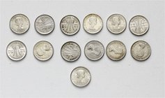 Australien Diverse
 Lot 13 Stück 3 Pence 1955,57,58,59,60 (2x),61 (2x), 62,63 (2x),64 (2x) vz