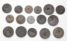 Brasilien Diverse
 Lot 17 Stück 10 Reis 1776, Kontermarke (2x), 10 Reis 1790, Kontermarke, 20 Reis ss