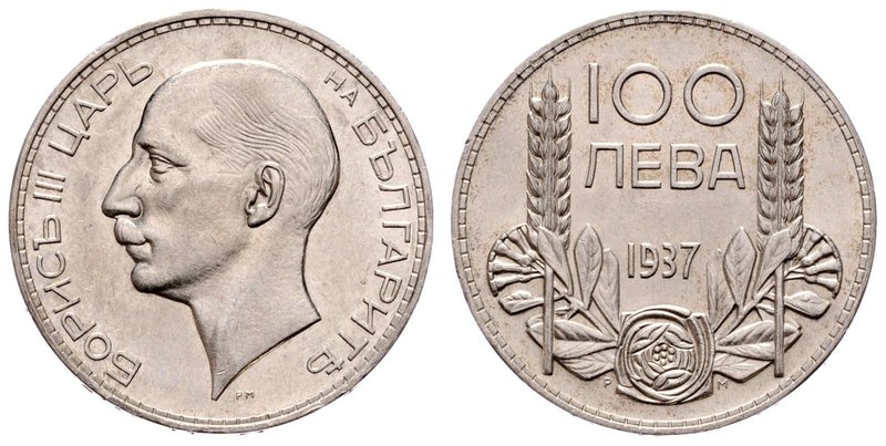 Bulgarien Boris III. 1918 - 1943
 100 Lewa 1937 f.stgl