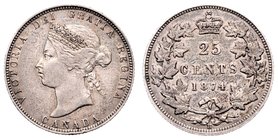 Canada
 25 Cents 1874 ss/vz