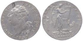 Frankreich Convention 1792 - 1795
 6 Livres 1793 R Orleons. 29,33g. KM 615.12. win. Sf. vz/vz+