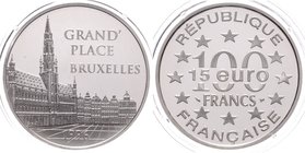 Frankreich Republik
 100 Francs 1996 Großer Platz in Brüssel PP