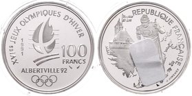 Frankreich Republik
 100 Francs 1992 Langlauf PP