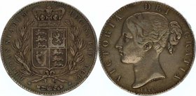 Großbritannien Victoria 1837 - 1901
 Crown 1845 Heaton. 28,22g. KM 741 ss