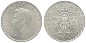 Großbritannien Georg VI. 1936 - 1952
 Florin 1942 Heaton. 11,27g. KM 855 stgl