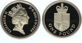 Großbritannien Elisabeth II. 1952 - heute
 1 Pound 1988 Heaton. 9,66g. KM 954a PP