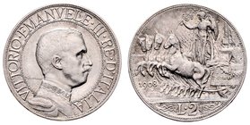 Italien Königreich
Viktor Emanuel III. 1900 - 1946 2 Lire 1908 R Rom vz