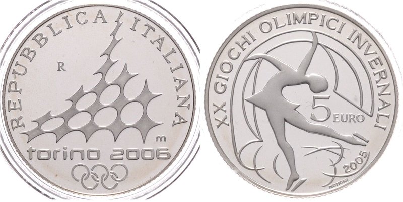 Italien nach 1945
 5 Euro 2006 Turin PP