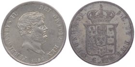 Italien Sizilien
Ferdinand II. 1830 - 1859 Piastra (120 Grana) 1859 Neapel. 27,49g. KM 370, Pag. 223 ss/vz